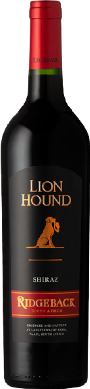 Bottiglia di Lion Hound Shiraz di Ridgeback