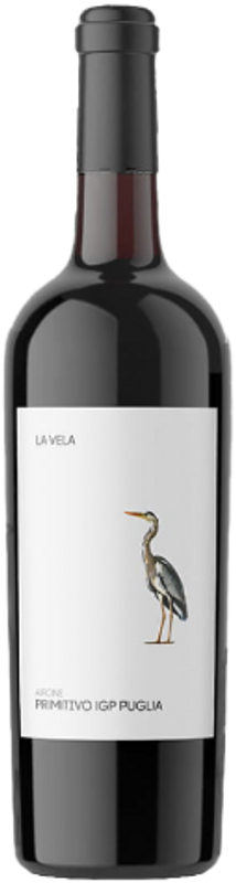 Bottle of La Vela Primitivo Puglia IGP from Tenuta Giustini