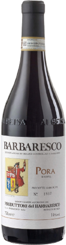 Bottiglia di Barbaresco DOCG Riserva Pora di Produttori del Barbaresco