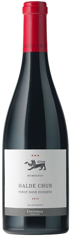 Bottiglia di Halde Pinot Noir Reserve Chur AOC di Cottinelli