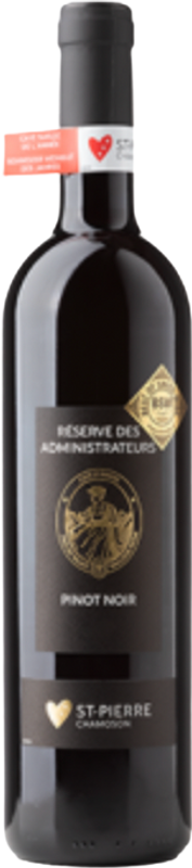 Bottle of Réserve des Administrateurs Pinot Noir du Valais AOC NEW LABEL from Saint-Pierre