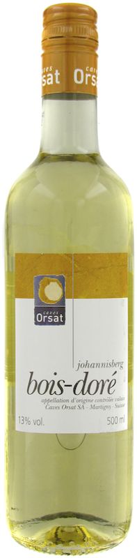 Bottle of Johannisberg Orsat Bois-Dore Valais AOC from Caves Orsat