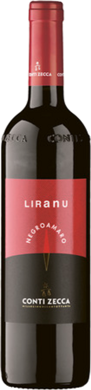 Bottle of Negroamaro Liranu Leverano DOP from Conti Zecca