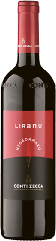 Flasche Negroamaro Liranu Leverano DOP von Conti Zecca