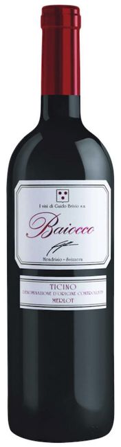Image of Guido Brivio Baiocco Merlot del Ticino DOC - 37.5cl - Tessin, Schweiz bei Flaschenpost.ch