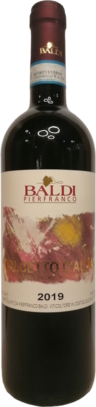 Bottle of Dolcetto d'Alba DOC from Baldi Pierfranco