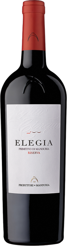 Flasche Elegia Primitivo di Manduria Riserva DOP von Produttori Vini di Manduria