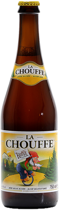 Bottle of Blonde Bier from La Chouffe