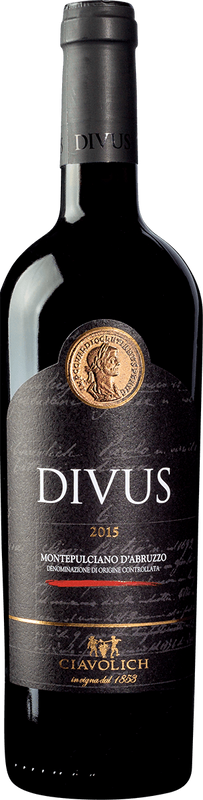 Flasche Divus Montepulciano d'Abruzzo DOC von Ciavolich