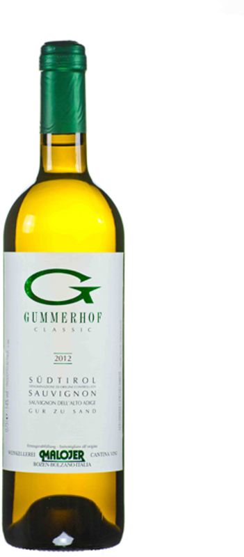 Bottiglia di Sauvignon blanc Classic DOC Gur zur Sand di Malojer Gummerhof