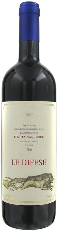 Bottle of Rosso Toscana IGT Le Difese from Tenuta San Guido
