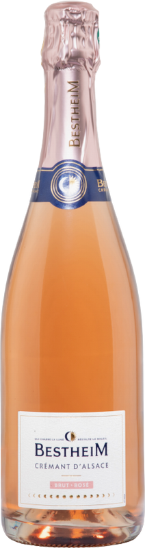 Flasche Crémant d'Alsace AC Rosé brut von Bestheim
