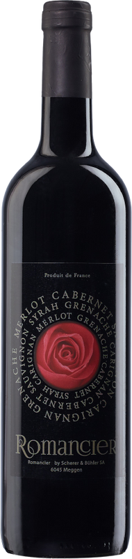 Flasche Rouge Vin de Pays d'Oc von Romancier