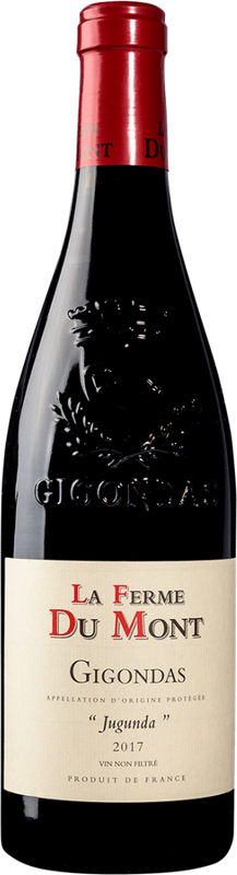 Bottiglia di Jugunda Gigondas Rouge AOP di Domaine de la Ferme du Mont Benault