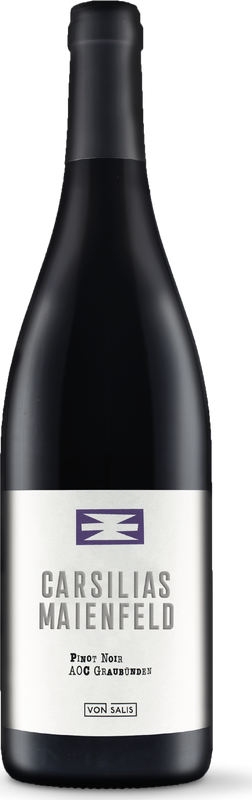 Flasche Maienfelder Pinot Noir Carsilias AOC von Weinbau von Salis