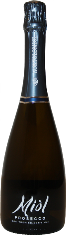 Bottle of Miol Prosecco extra dry Treviso DOC from Bortolomiol