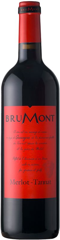 Bottiglia di Merlot-Tannat Vin de Pays des Cotes de Gascogne di Alain Brumont