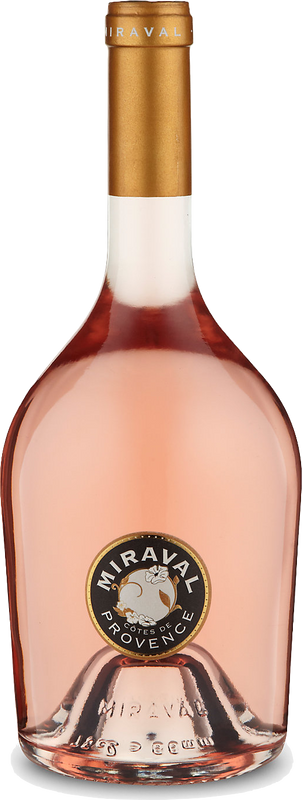 Bottiglia di Miraval Cotes de Provence Rosé di Famille Perrin/Pitt