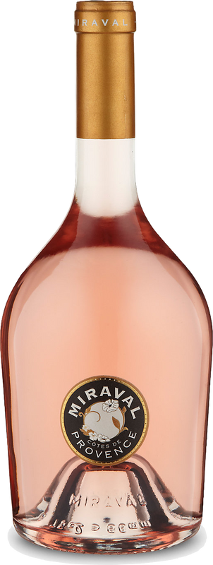 Bouteille de Miraval Cotes de Provence Rosé de Famille Perrin/Pitt