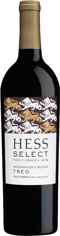 Bottle of Treo Select from The Hess Collection Winery