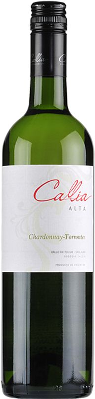 Bottiglia di Chardonnay Torrontes Valle de Tulum San Juan di Bodegas Callia