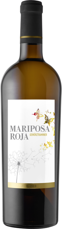 Flasche Gewürztraminer Vino de España von Mariposa Roja