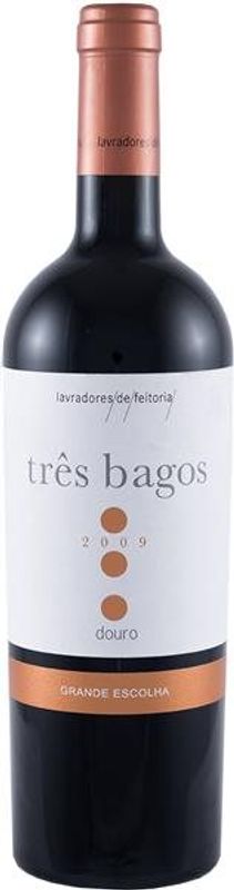 Bottiglia di Tres Bagos Grande Escolha Vinho Tinto di Lavradores de Feitoria