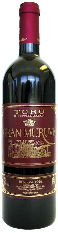 Bottiglia di Toro Gran Muruve Reserva DO di Bodegas Frutos Villar