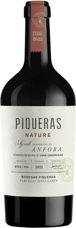 Bottle of Piqueras Nature Syrah from Bodegas Piqueras