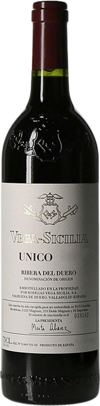 Flasche Unico Ribera del Duero DO von Bodegas Vega Sicilia