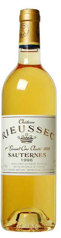 Bottle of Chateau Rieussec 1er Cru Classe Sauternes AOC from Château Rieussec