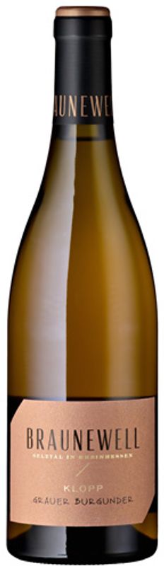 Bottle of Klopp Grauer Burgunder from Weingut Braunewell