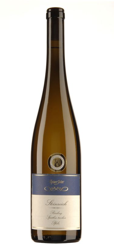 Flasche Riesling STEINREICH Spatlese trocken von Weingut Heiner Sauer