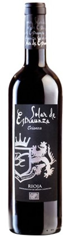 Bottle of Rioja Crianza from Bodegas Estraunza