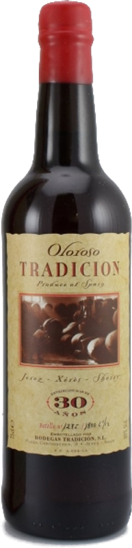 Bottiglia di Oloroso Muy Viejo V.O.R.S. di Bodegas Tradición