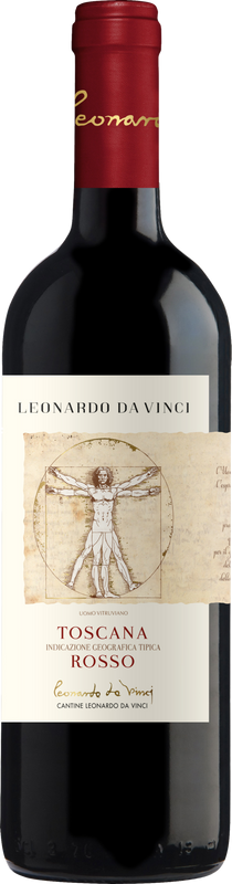 Bottiglia di Rosso Toscana IGT Vitruviano di Cantine Leonardo da Vinci