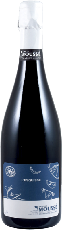 Bottiglia di L'Esquisse Extra Brut Blanc de Noirs AC di Moussé Fils