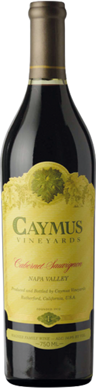 Bottle of Cabernet Sauvignon from Caymus Vineyards