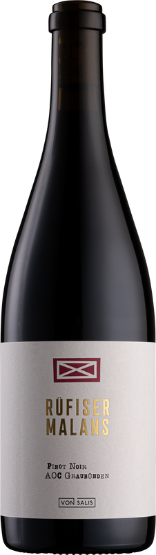 Flasche Malanser Pinot Noir Rüfiser AOC von Weinbau von Salis