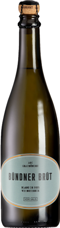 Bottle of Bündner Brüt Vin Mousseux AOC Blanc de Noir from Weinbau von Salis