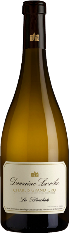 Bottiglia di Chablis Grand Cru Les Blanchots di Domaine Laroche