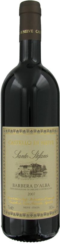 Bottiglia di Barbera d'Alba DOC Santo Stefano di Castello di Neive