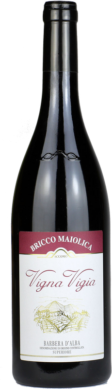 Flasche Vigna Vigia Barbera d'Alba Superiore DOC von Bricco Maiolica