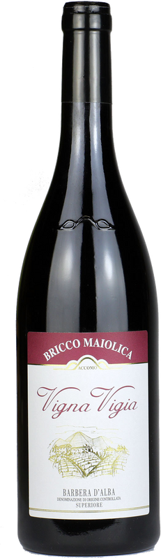 Bouteille de Vigna Vigia Barbera d'Alba Superiore DOC de Bricco Maiolica