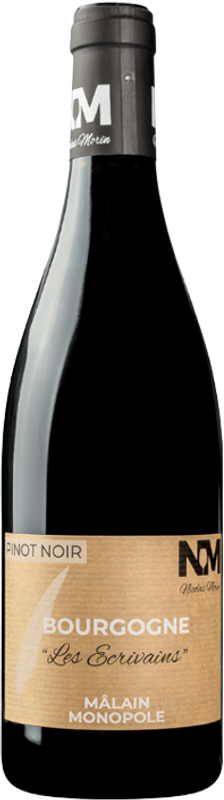 Bottiglia di Bourgogne Pinot Noir Les Ecrivains Selection Massale di Nicolas Morin