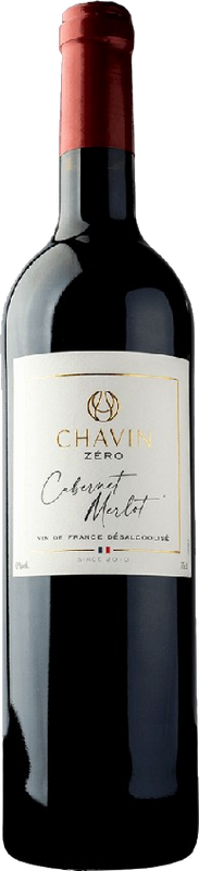 Bottiglia di Chavin Zero Cabernet / Merlot VdF sans alcool di Pierre Chavin