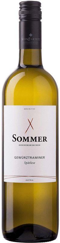 Bouteille de Gewurztraminer Spatlese de Weingut Sommer