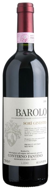 Bottle of Barolo DOCG Sori Ginestra from Conterno Fantino