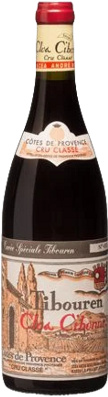 Bottiglia di Cuvée Tradition Tibouren Côtes de Provence Cru Classé AOP di Clos Cibonne