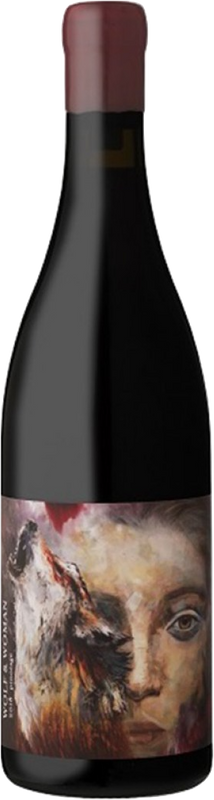 Bottle of Pinotage from Wolf & Woman Wines